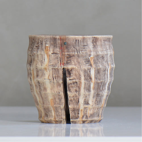 沼野秀章 / 刻ム音 / nh6_so06_m / 約 φ12.5cm  /  植木鉢