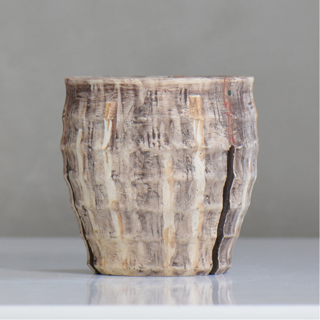沼野秀章 / 刻ム音 / nh6_so06_m / 約 φ12.5cm  /  植木鉢