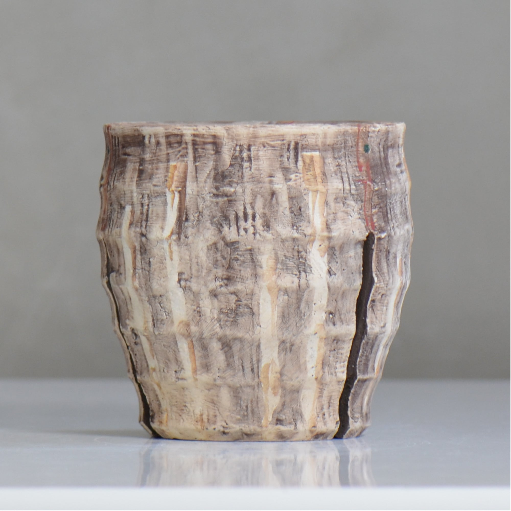 沼野秀章 / 刻ム音 / nh6_so06_m / 約 φ12.5cm  /  植木鉢