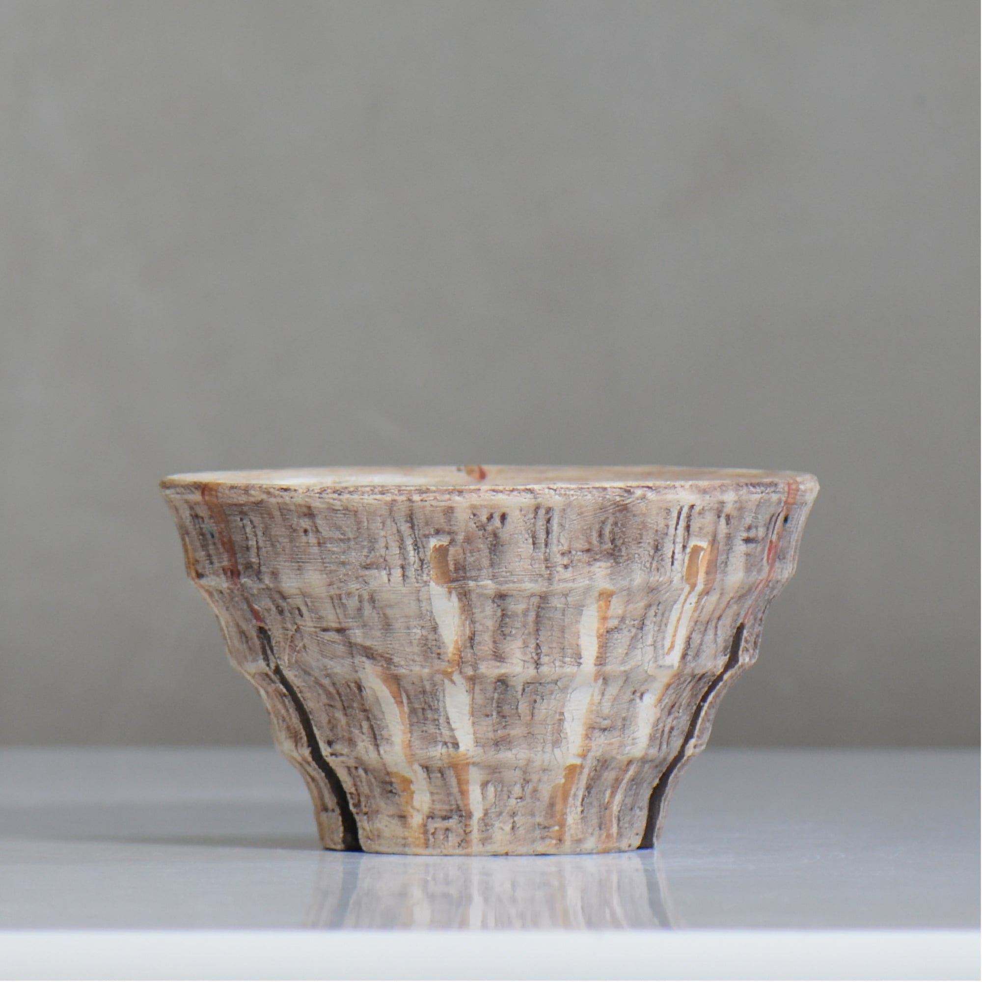沼野秀章 / 刻ム音 / nh6_so07_l / 約 φ16.3cm  /  植木鉢
