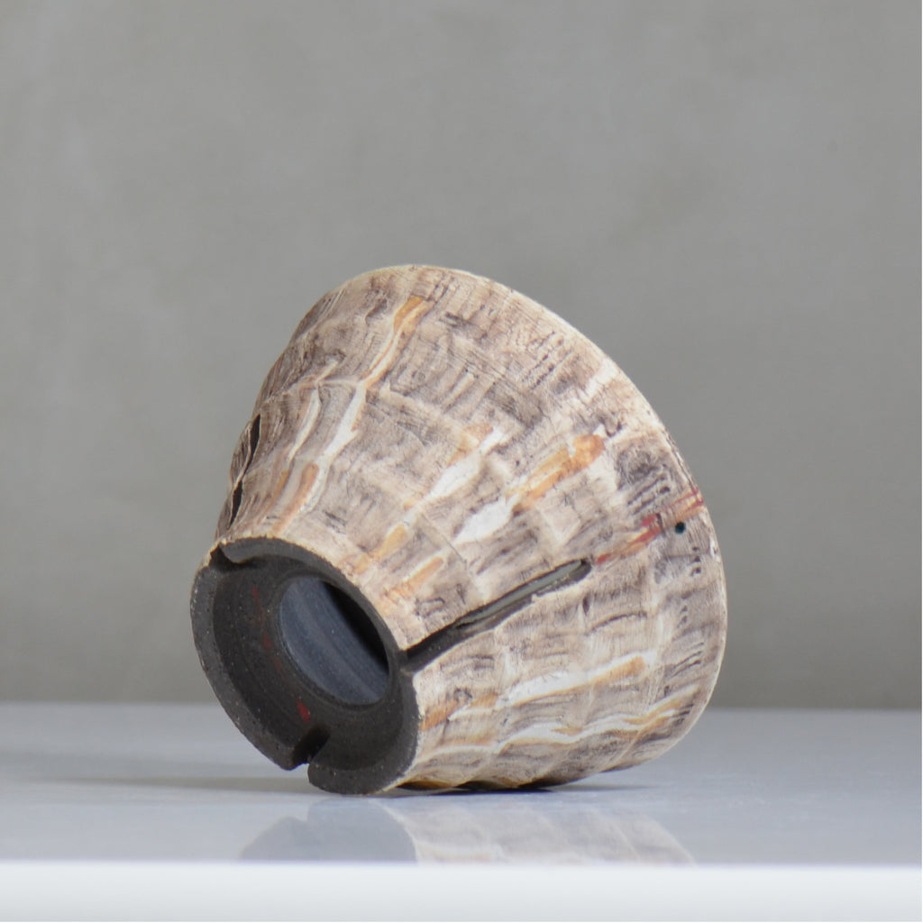 沼野秀章 / 刻ム音 / nh6_so07_l / 約 φ16.3cm  /  植木鉢