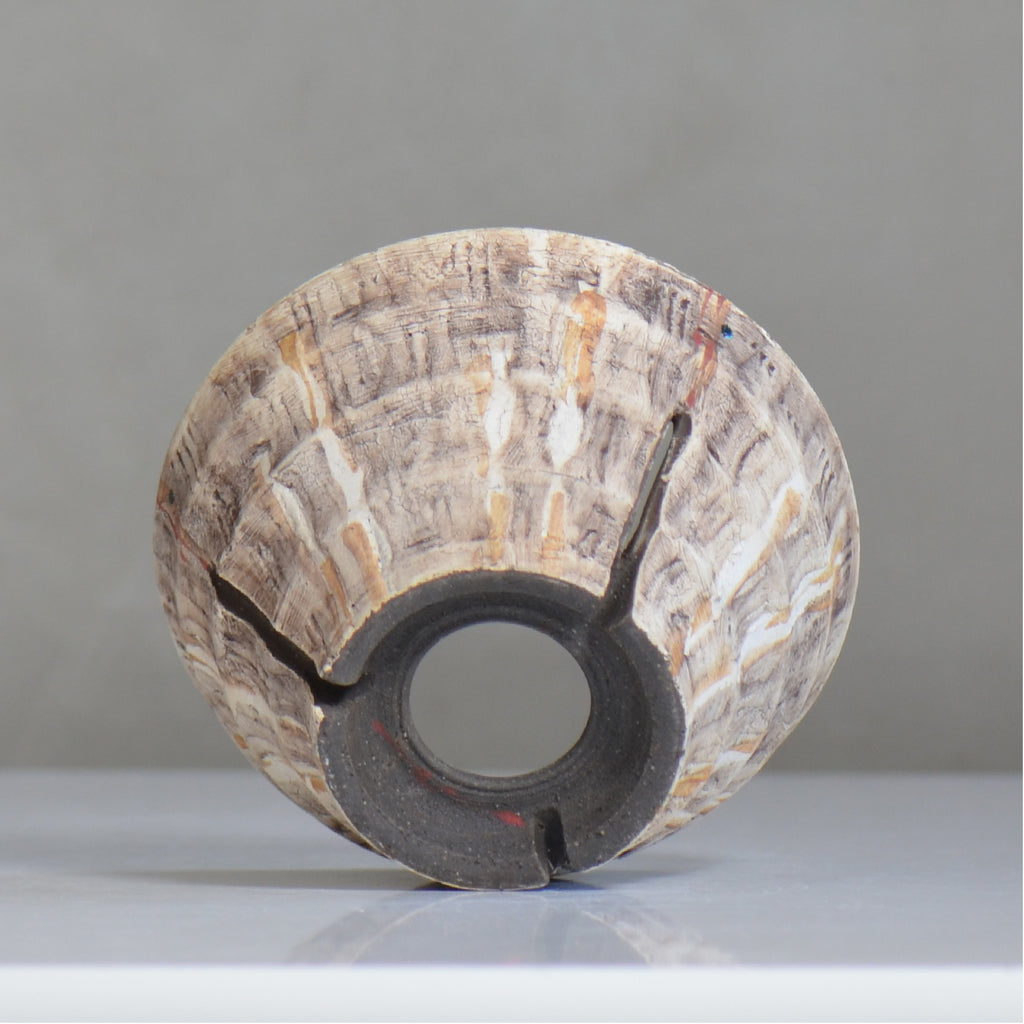 沼野秀章 / 刻ム音 / nh6_so07_l / 約 φ16.3cm  /  植木鉢