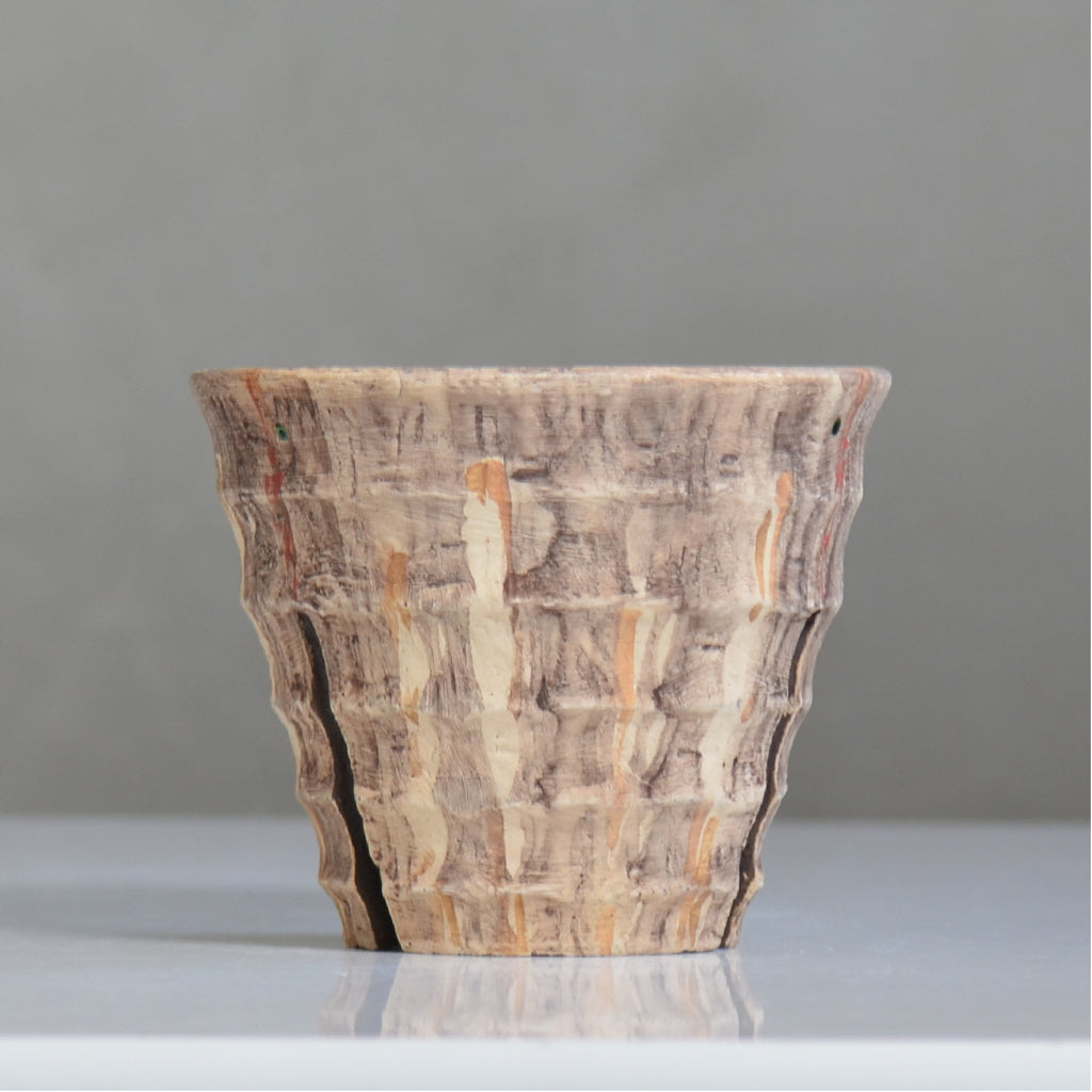 沼野秀章 / 刻ム音 / nh6_so10_ / 約 φ14.6cm  /  植木鉢