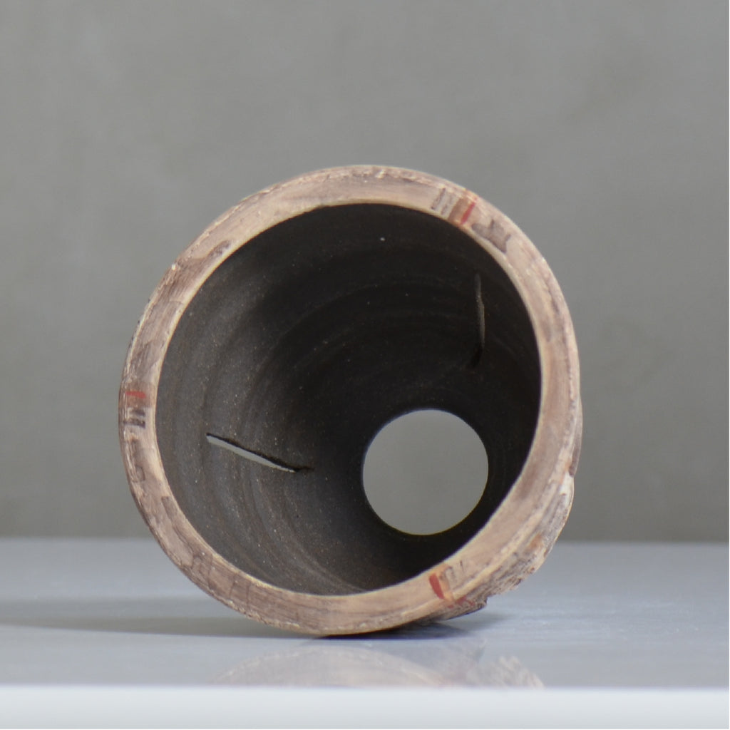 沼野秀章 / 刻ム音 / nh6_so10_ / 約 φ14.6cm  /  植木鉢