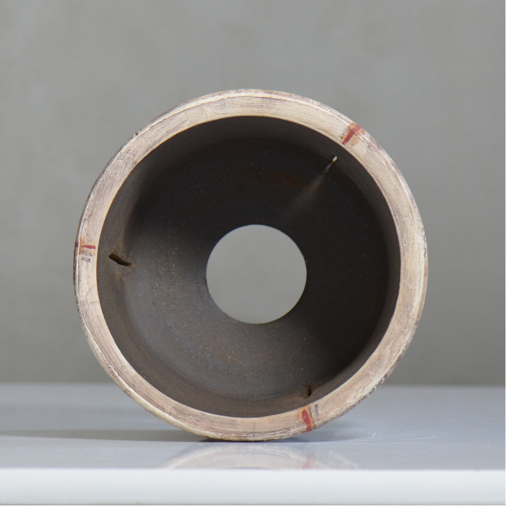 沼野秀章 / 刻ム音 / nh6_so16_ / 約 φ18.2cm  /  植木鉢