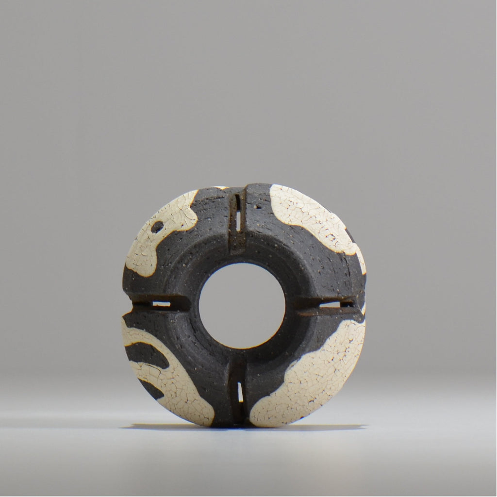 沼野 秀章 / 黒二白 / S  / nh_bw02_xs/ 約φ8.5cm / 植木鉢