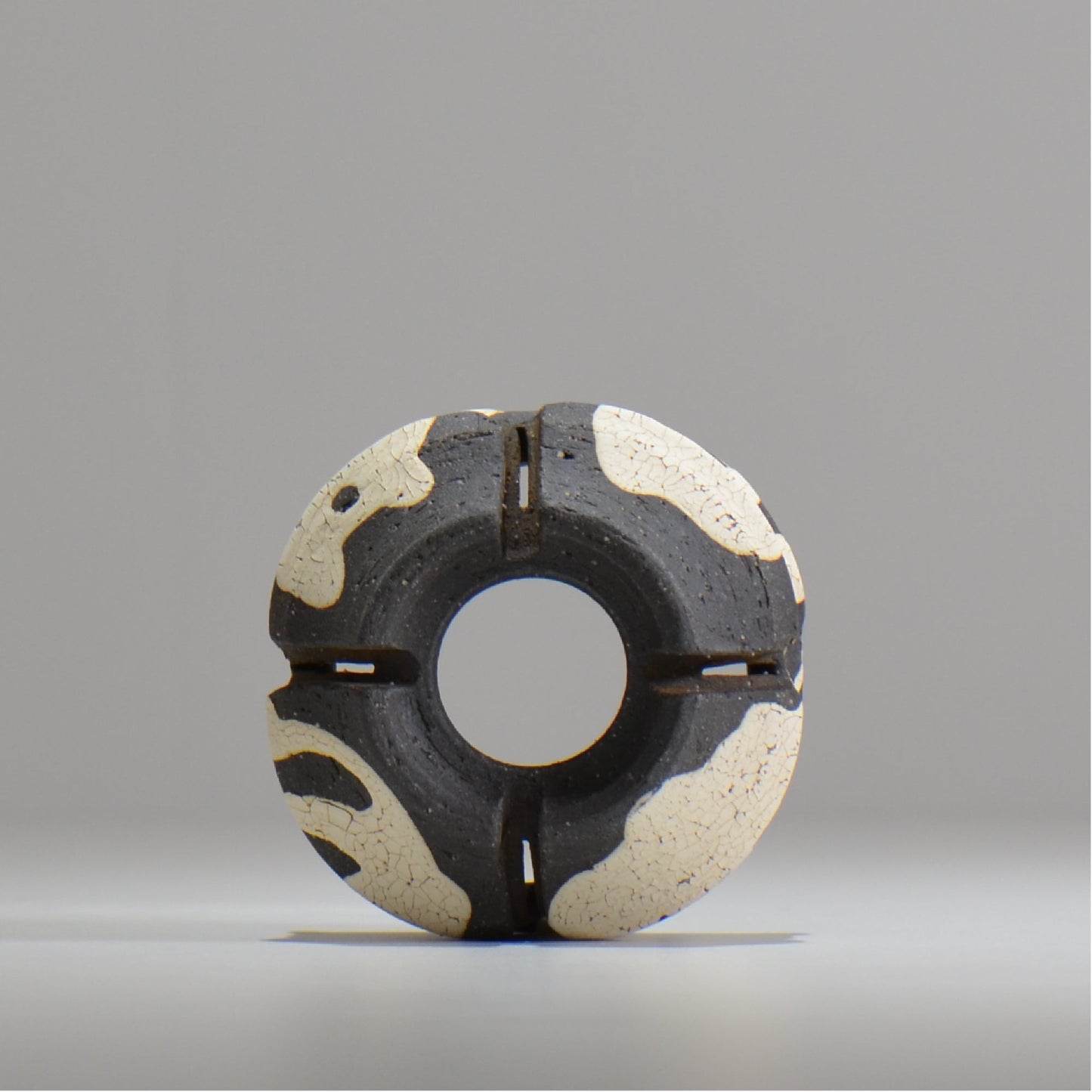沼野 秀章 / 黒二白 / S  / nh_bw02_xs/ 約φ8.5cm / 植木鉢