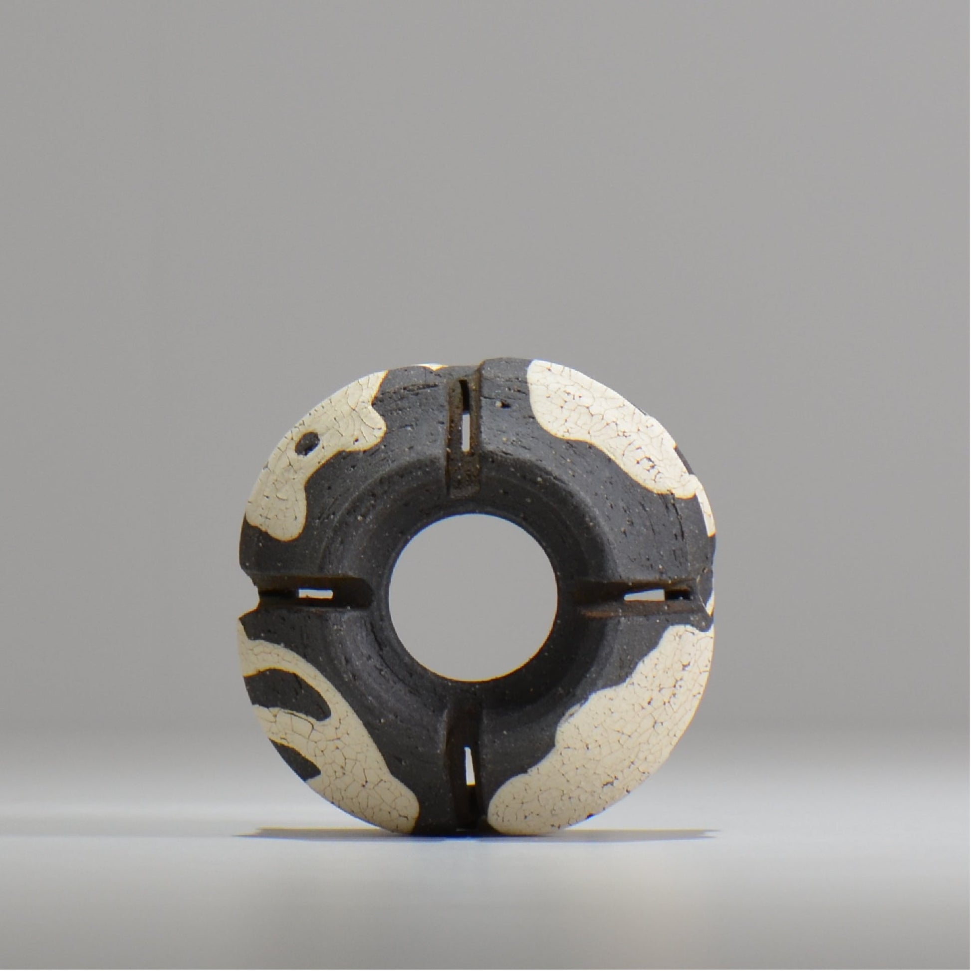 沼野 秀章 / 黒二白 / S  / nh_bw02_xs/ 約φ8.5cm / 植木鉢