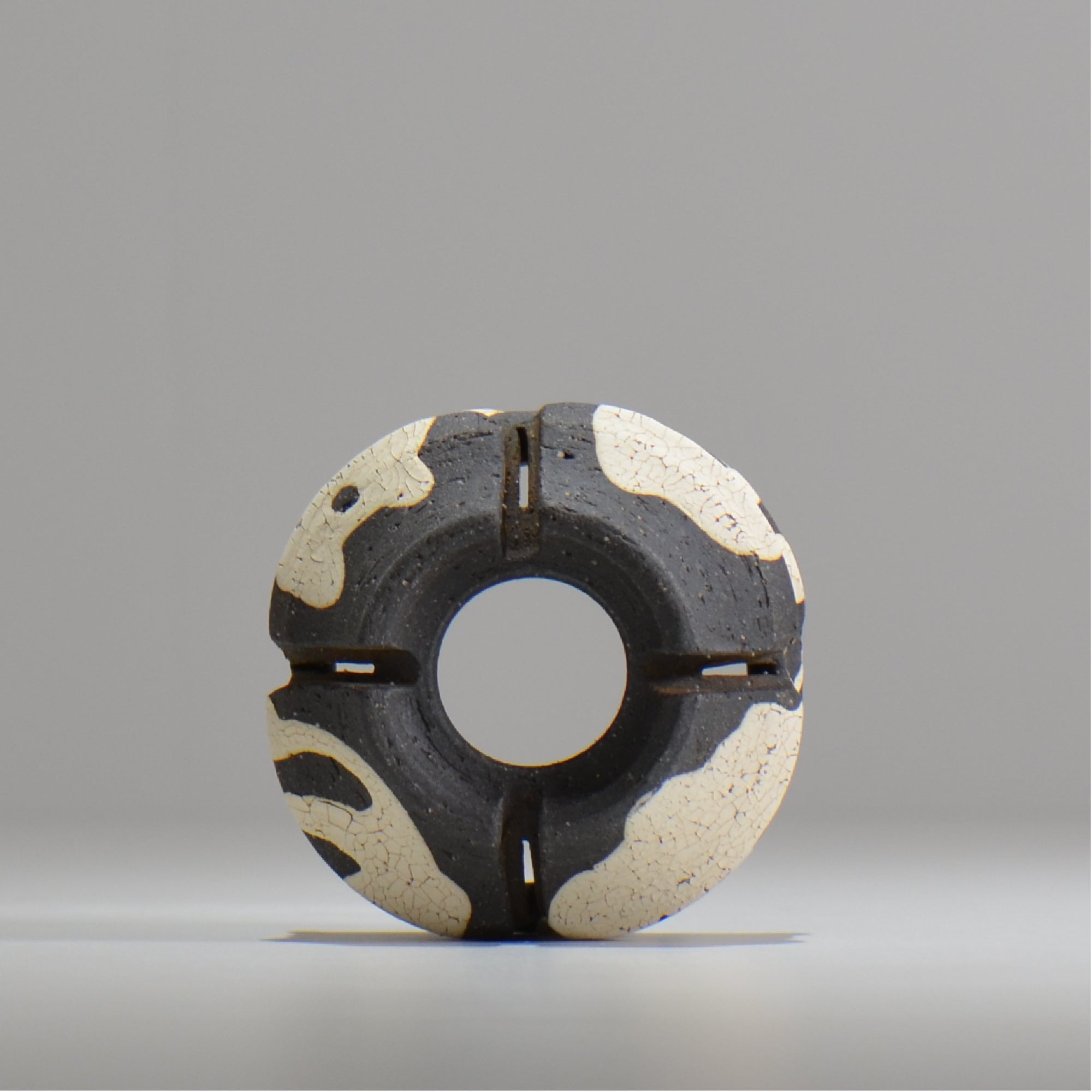沼野 秀章 / 黒二白 / S  / nh_bw02_xs/ 約φ8.5cm / 植木鉢