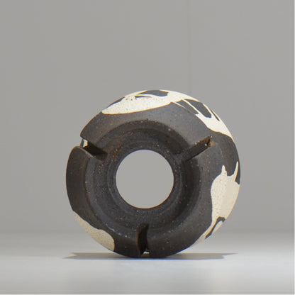 沼野 秀章 / 黒二白 / S  / nh_bw05_s / 約φ10.3cm / 植木鉢