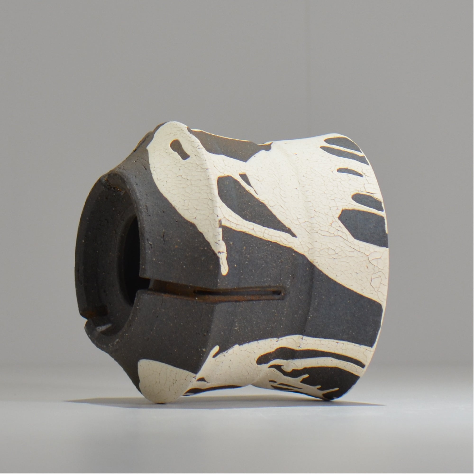沼野 秀章 / 黒二白 / S  / nh_bw15_m / 約φ14.5cm / 植木鉢