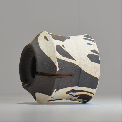 沼野 秀章 / 黒二白 / S  / nh_bw15_m / 約φ14.5cm / 植木鉢