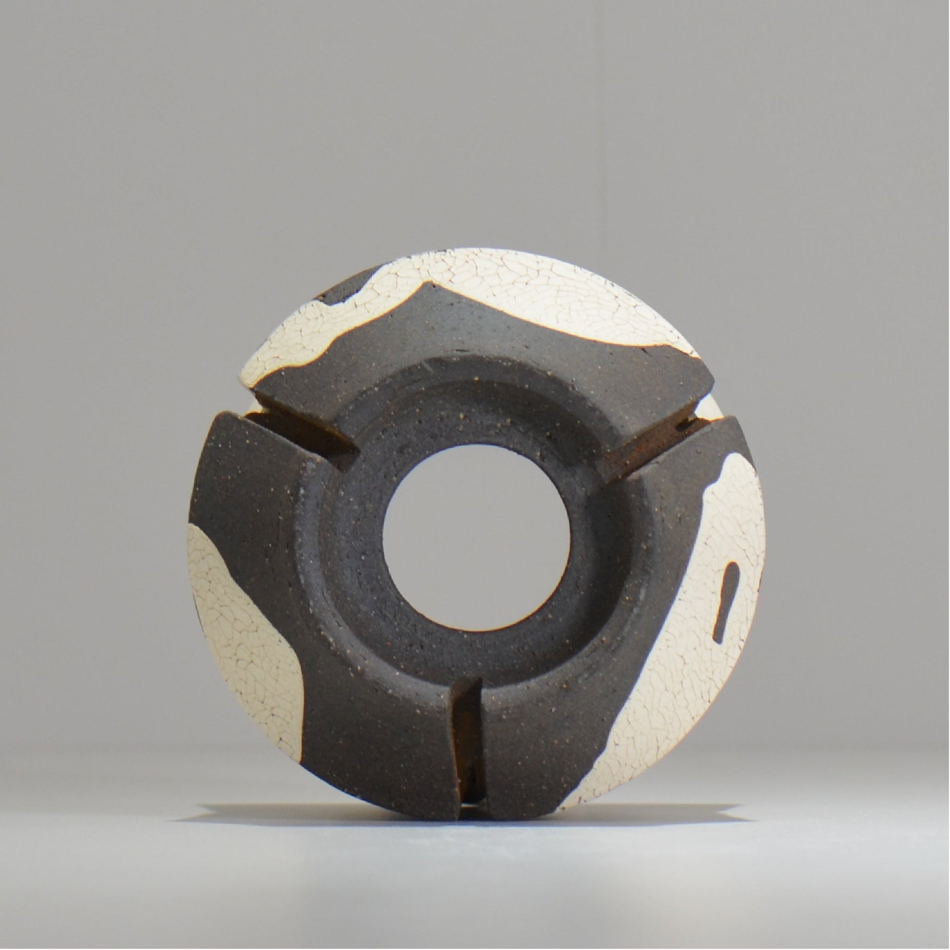 沼野 秀章 / 黒二白 / S  / nh_bw15_m / 約φ14.5cm / 植木鉢