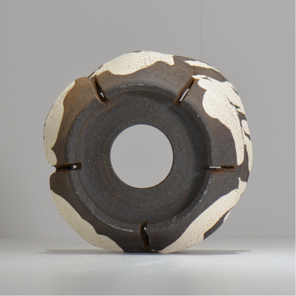 沼野 秀章 / 黒二白 / S  / nh_bw21_l / 約φ17.8cm / 植木鉢