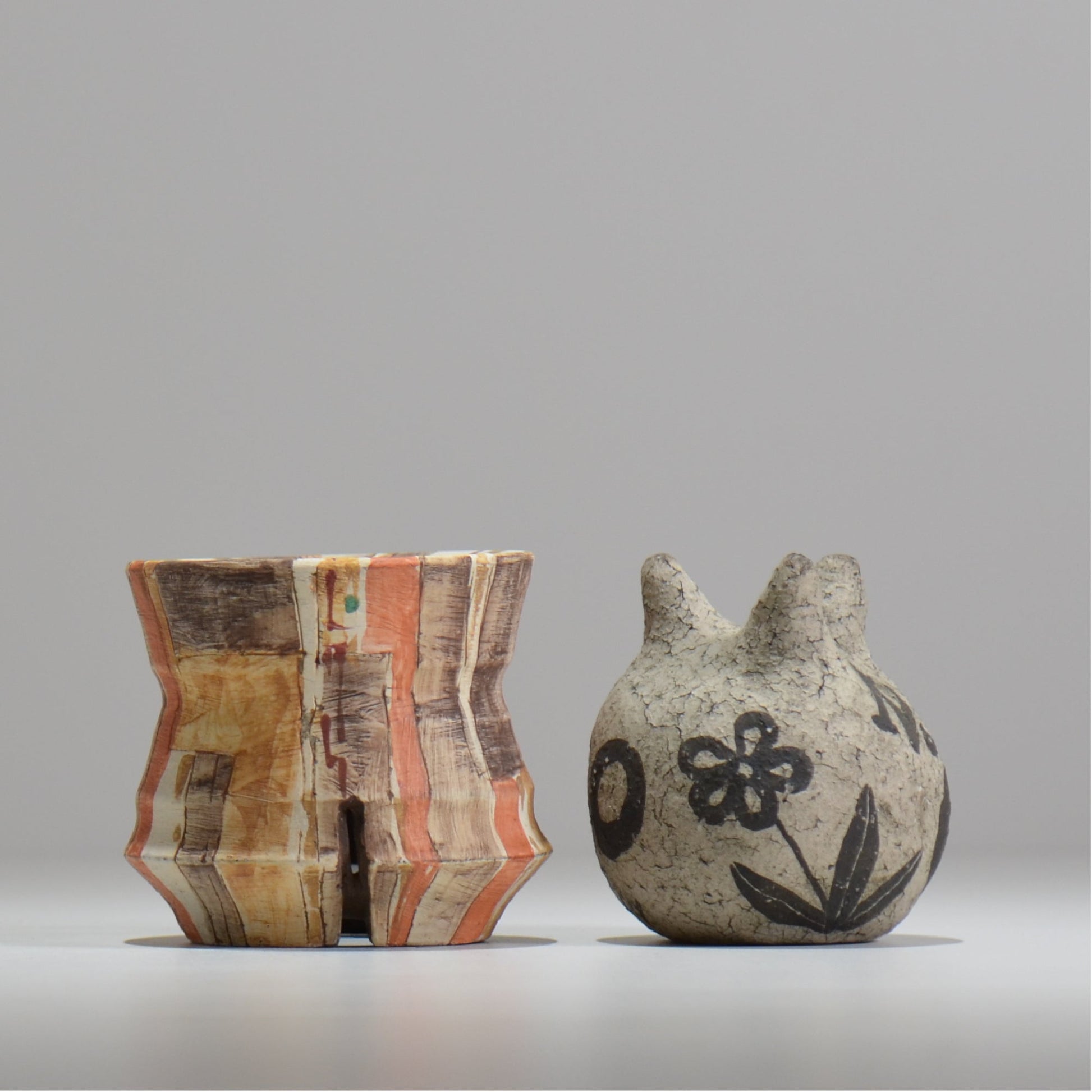 沼野秀章 / 刻ム音 / nh_so03_xs / 約 φ8.5cm  /  植木鉢
