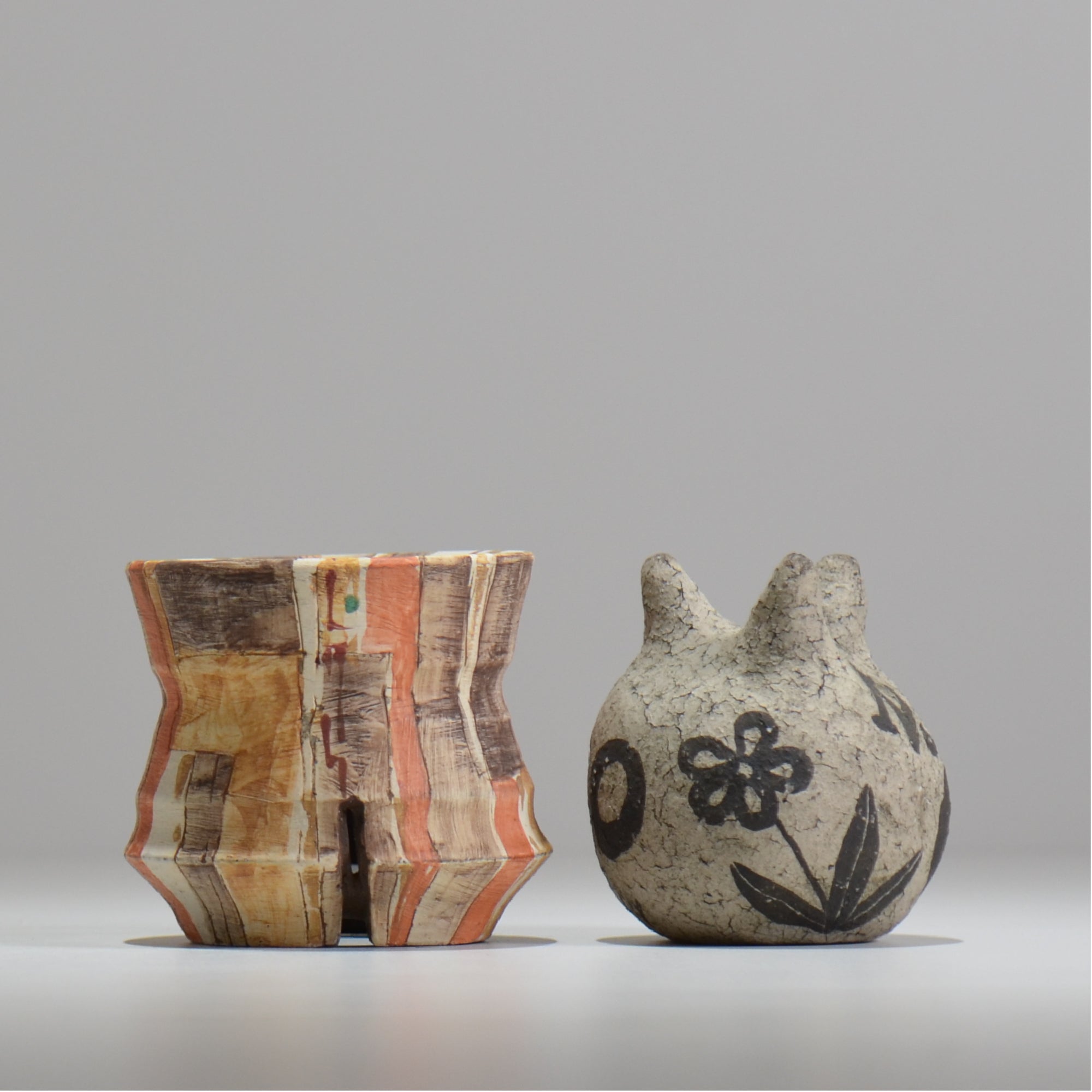 沼野秀章 / 刻ム音 / nh_so03_xs / 約 φ8.5cm  /  植木鉢