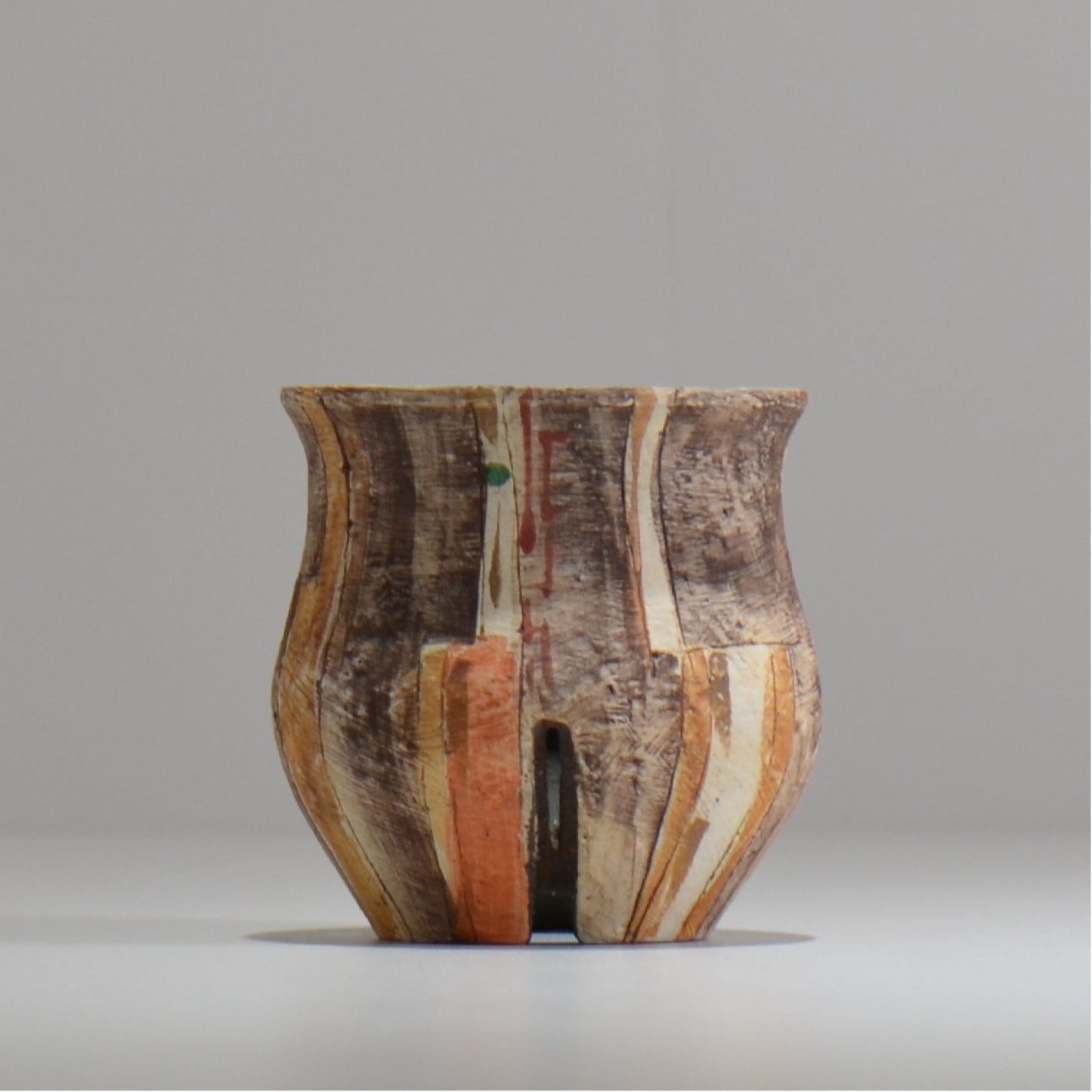 沼野秀章 / 刻ム音 / nh_so04_xs / 約 φ7.5cm  /  植木鉢
