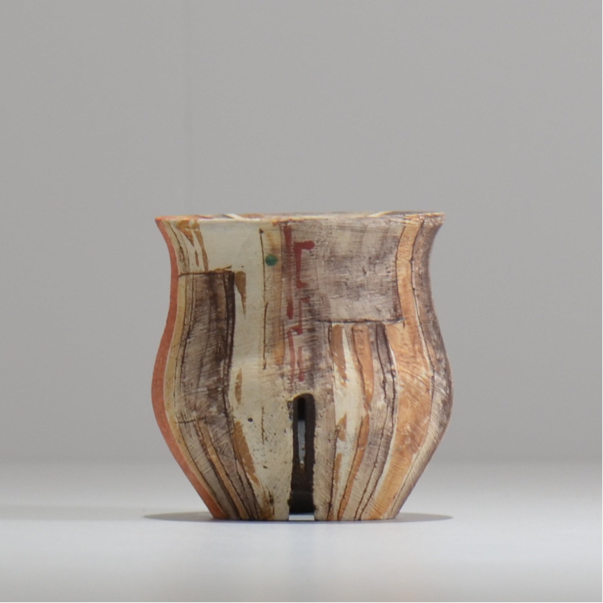 沼野秀章 / 刻ム音 / nh_so04_xs / 約 φ7.5cm  /  植木鉢