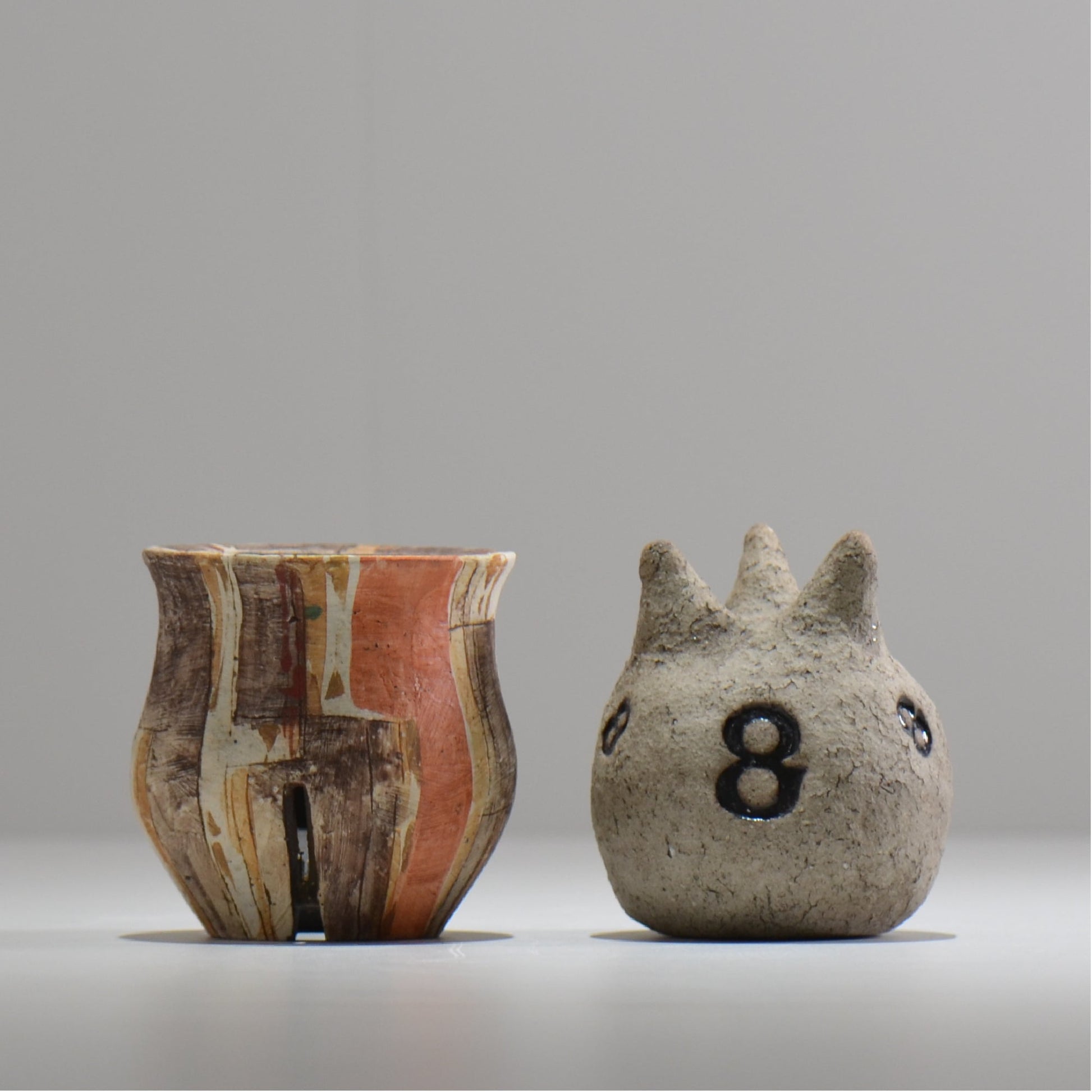 沼野秀章 / 刻ム音 / nh_so04_xs / 約 φ7.5cm  /  植木鉢