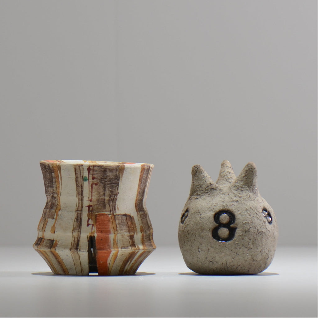 沼野秀章 / 刻ム音 / nh_so05_xs / 約 φ8.5cm  /  植木鉢