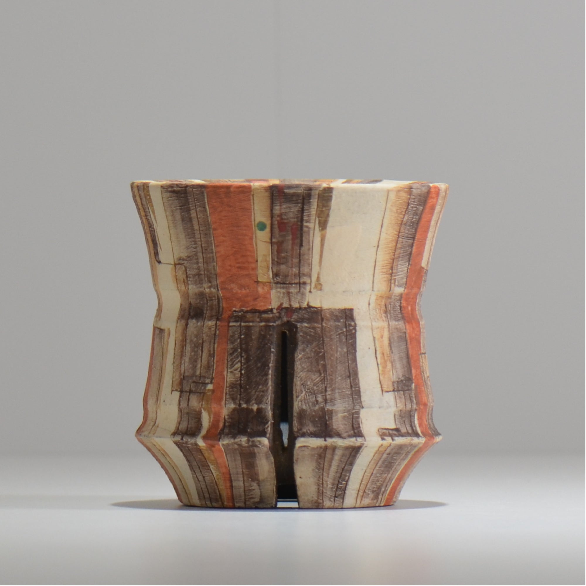 沼野秀章 / 刻ム音 / nh_so12_s / 約 φ10.2cm  /  植木鉢