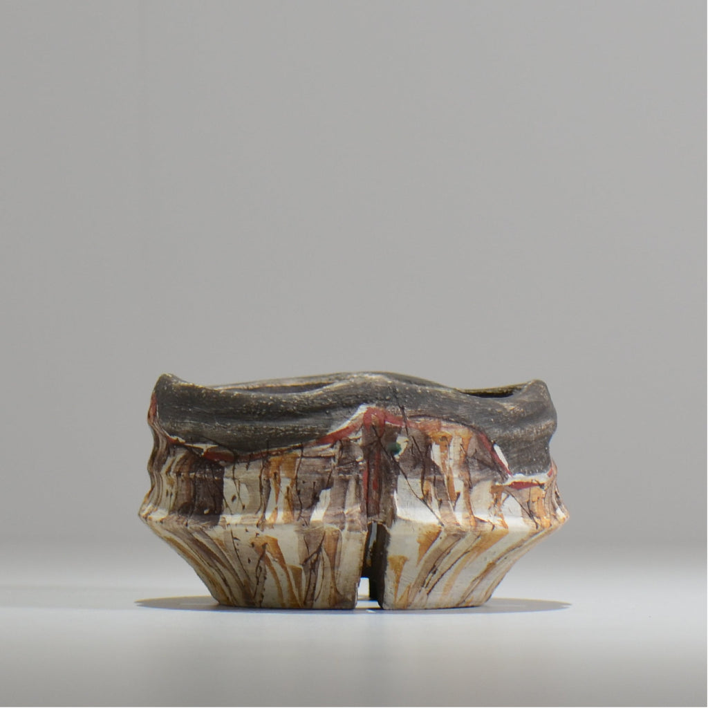 沼野秀章 / 刻ム音 / nh_so13_s / 約 φ11.5cm  /  植木鉢