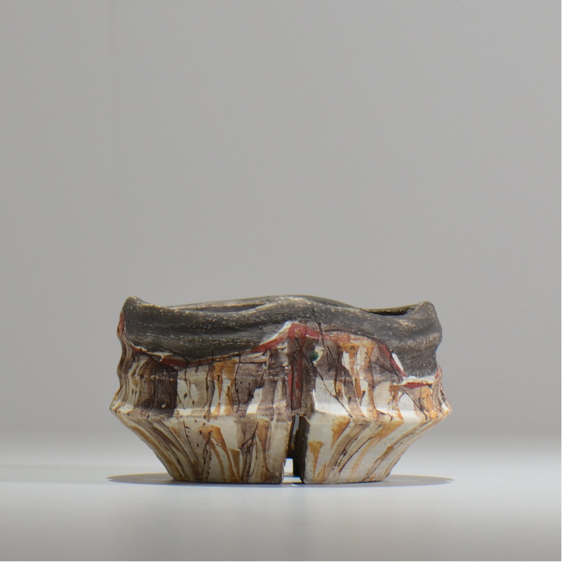 沼野秀章 / 刻ム音 / nh_so13_s / 約 φ11.5cm  /  植木鉢