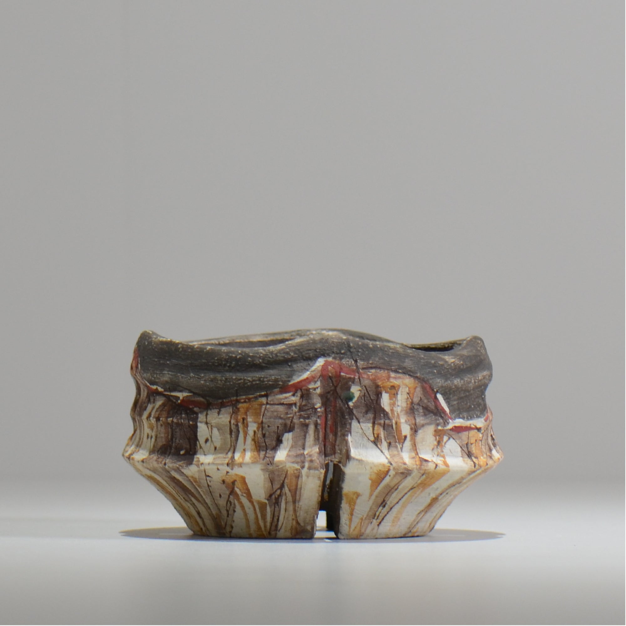 沼野秀章 / 刻ム音 / nh_so13_s / 約 φ11.5cm  /  植木鉢