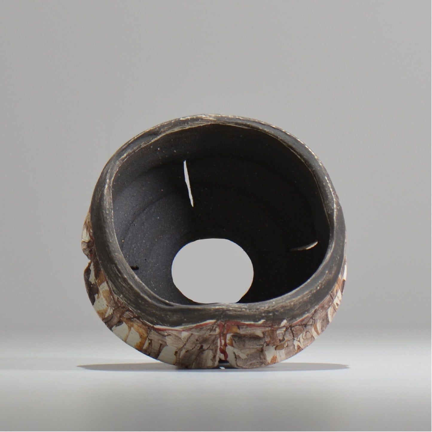 沼野秀章 / 刻ム音 / nh_so13_s / 約 φ11.5cm  /  植木鉢
