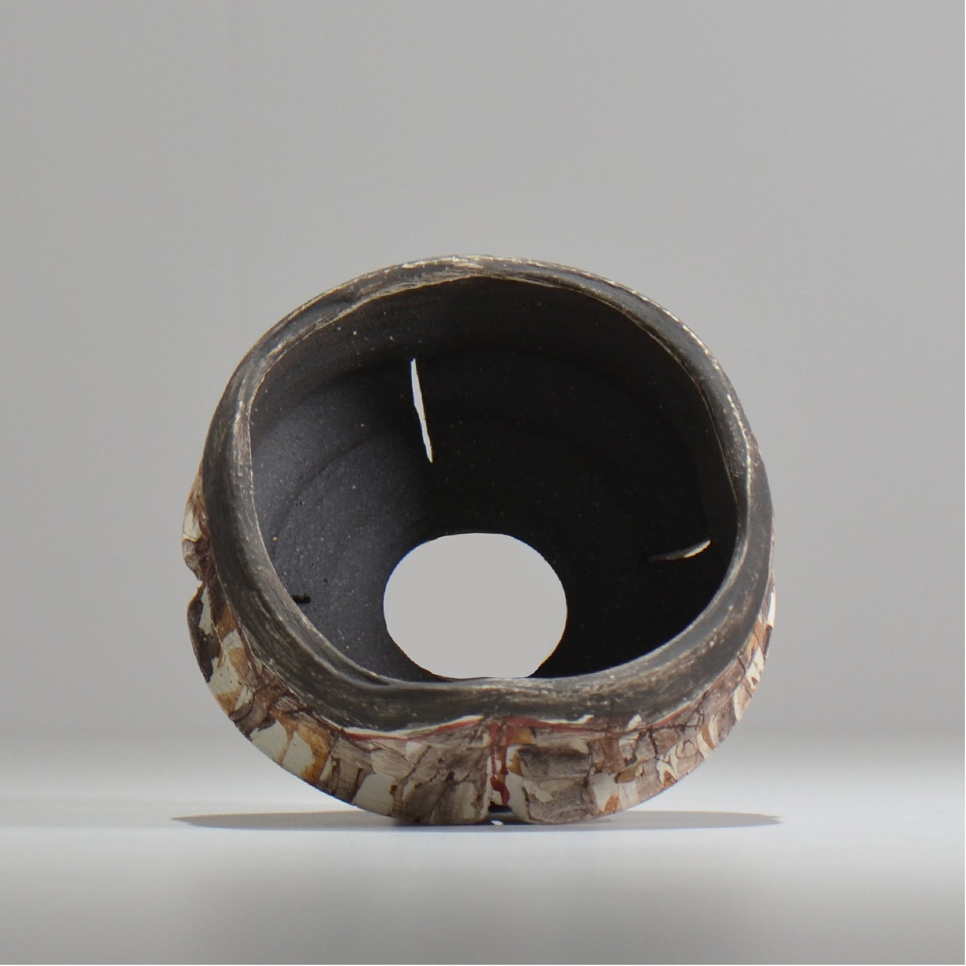 沼野秀章 / 刻ム音 / nh_so13_s / 約 φ11.5cm  /  植木鉢