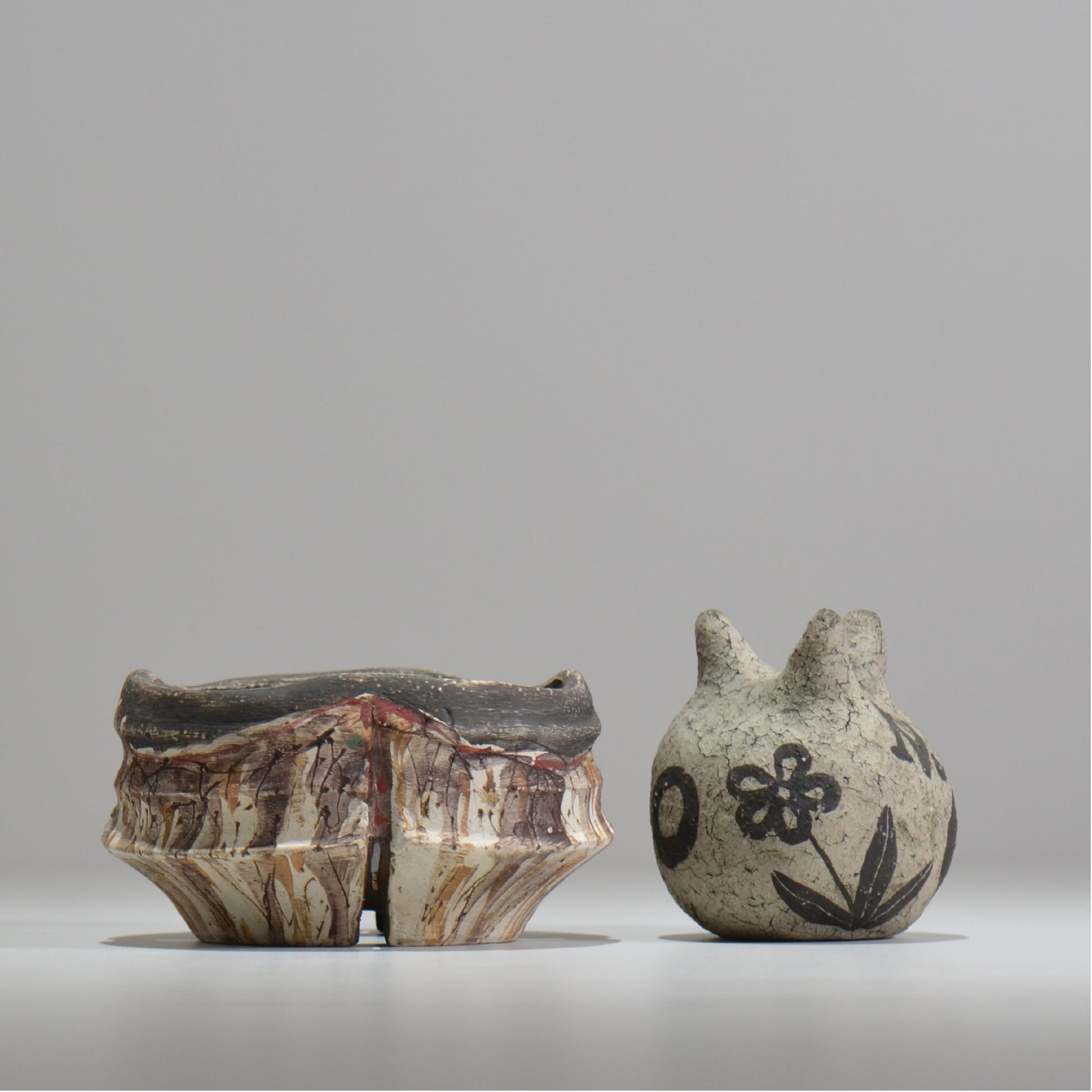沼野秀章 / 刻ム音 / nh_so13_s / 約 φ11.5cm  /  植木鉢