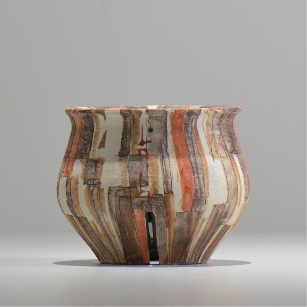沼野秀章 / 刻ム音 / nh_so15_s / 約 φ11.4cm  /  植木鉢