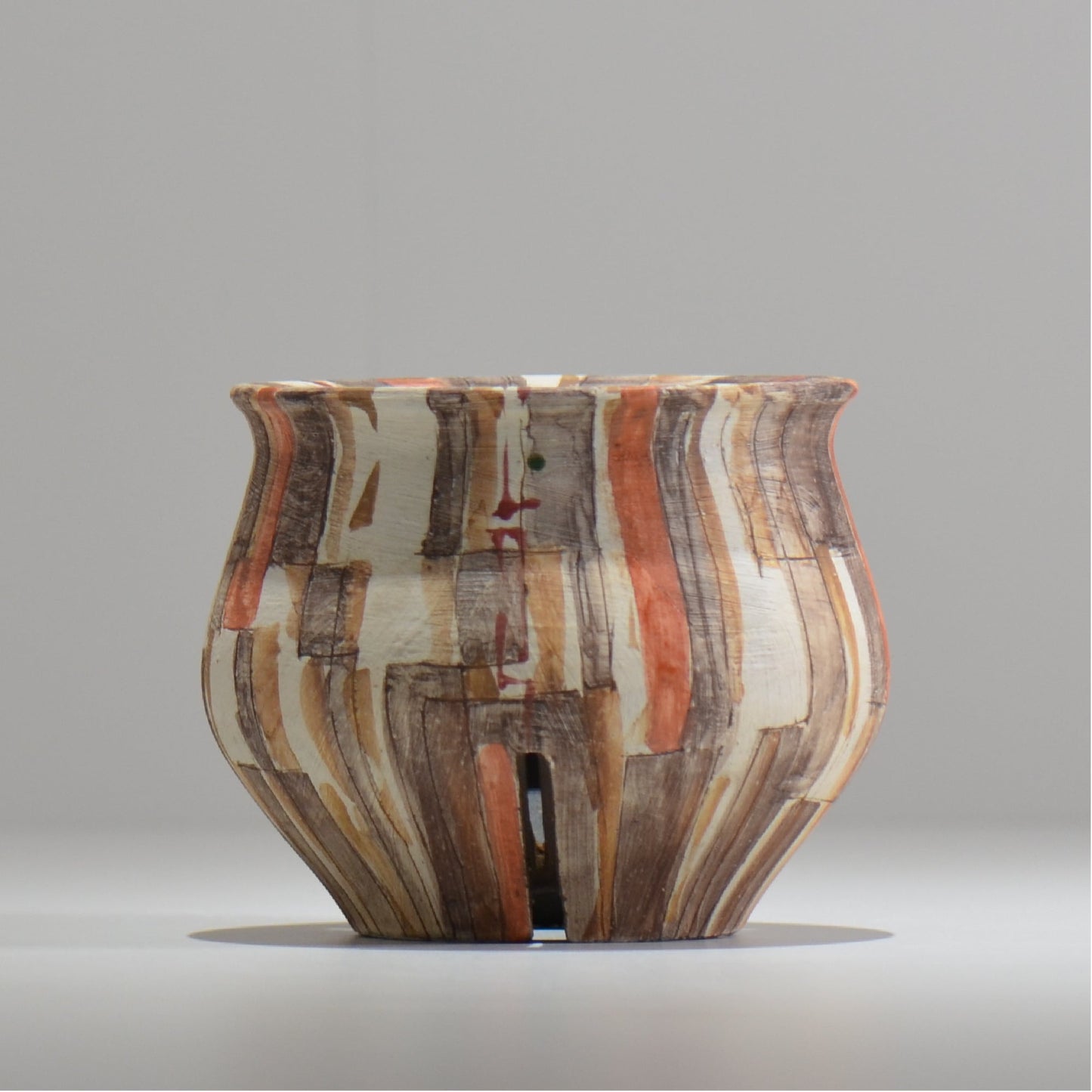 沼野秀章 / 刻ム音 / nh_so15_s / 約 φ11.4cm  /  植木鉢