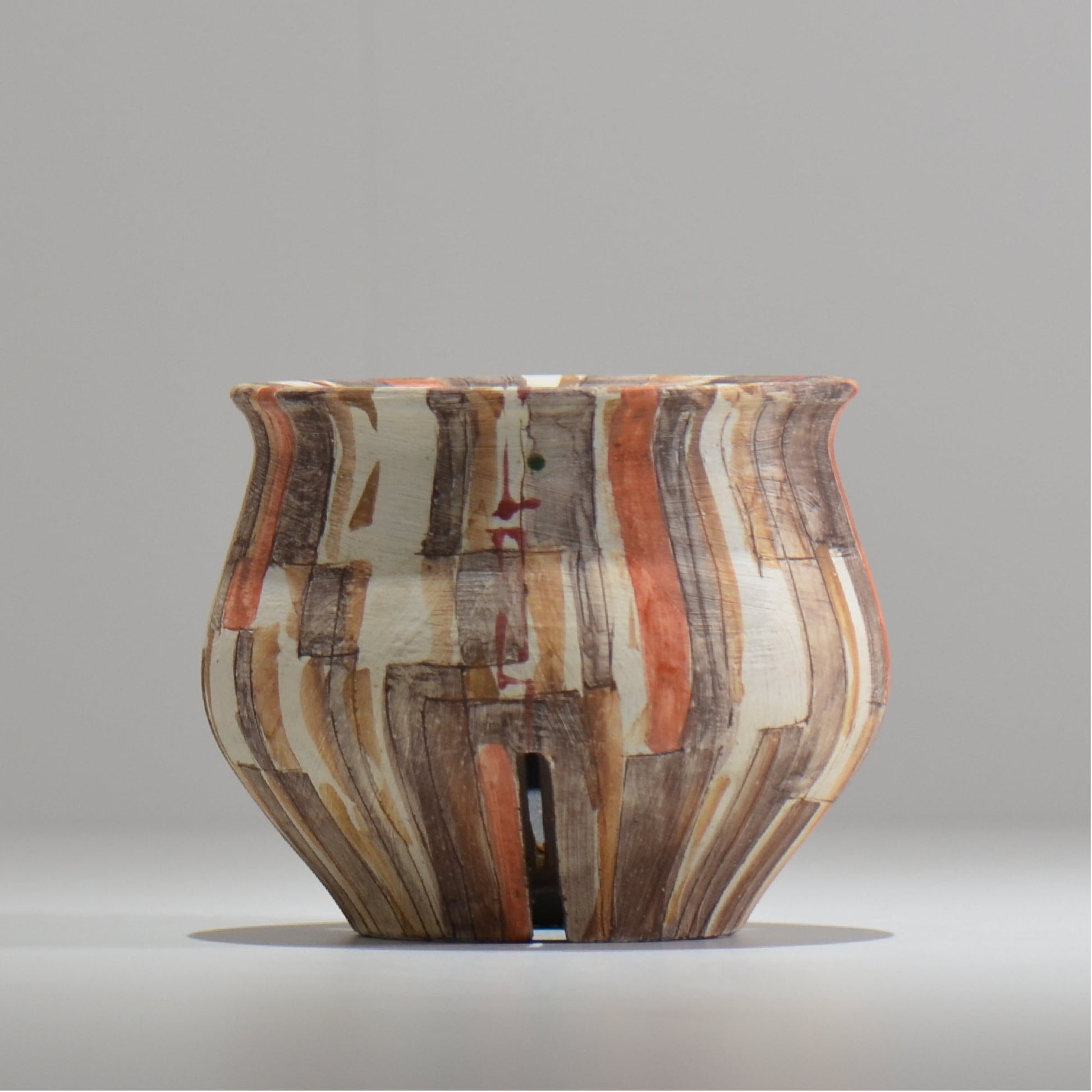 沼野秀章 / 刻ム音 / nh_so15_s / 約 φ11.4cm  /  植木鉢