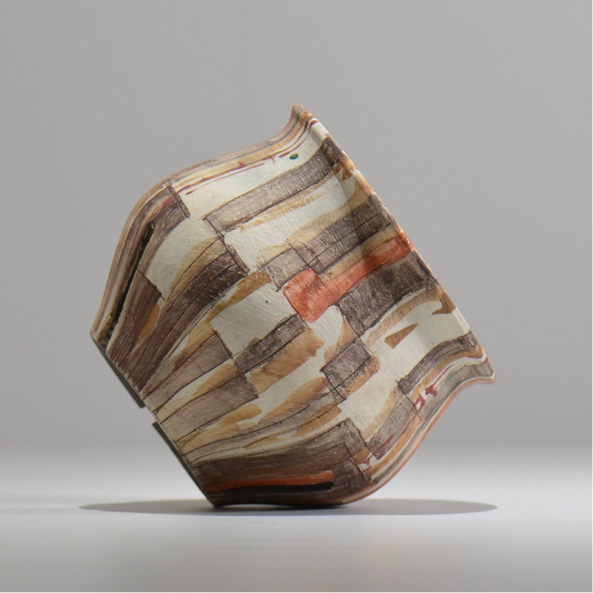 沼野秀章 / 刻ム音 / nh_so15_s / 約 φ11.4cm  /  植木鉢