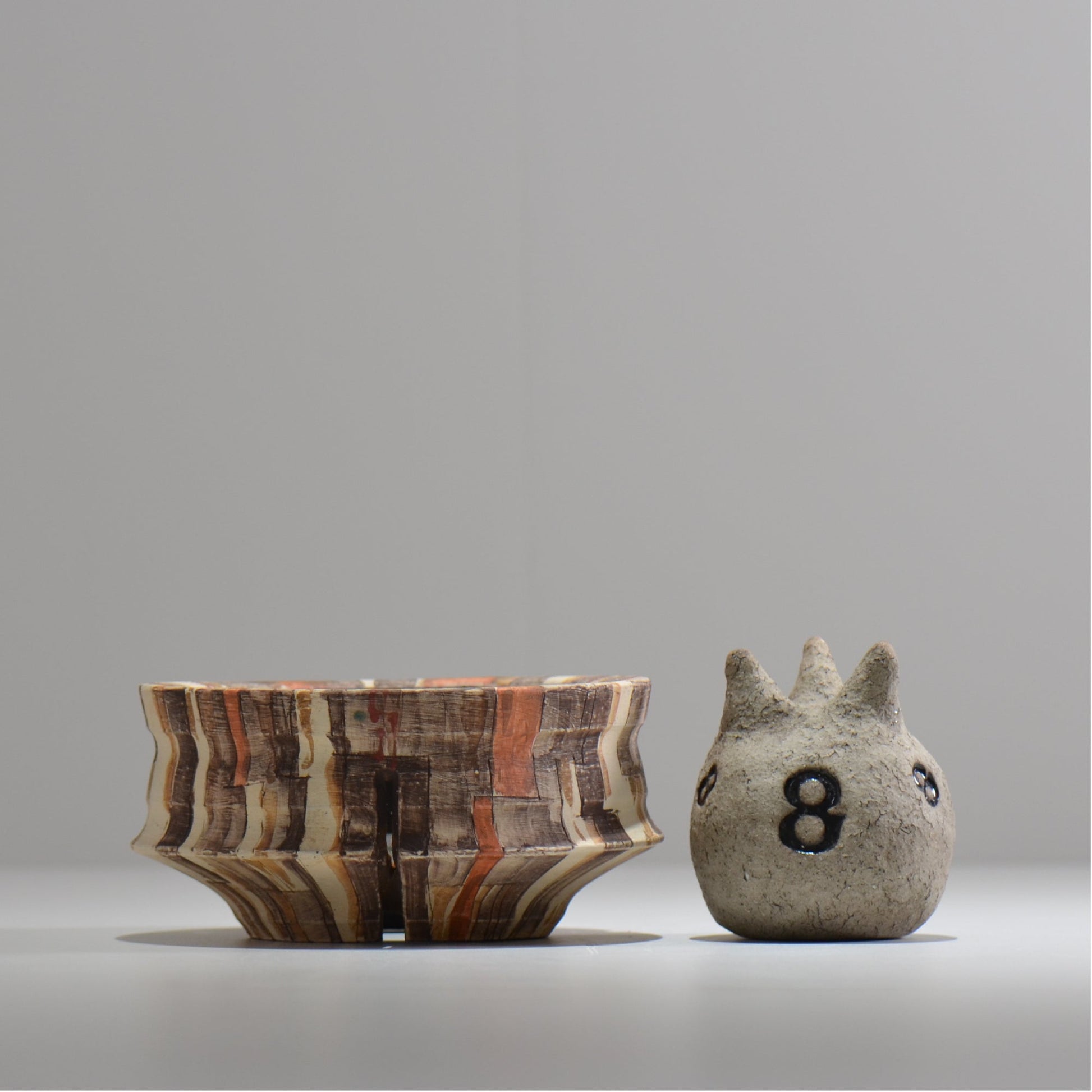 沼野秀章 / 刻ム音 / nh_so21_m / 約 φ14.5cm  /  植木鉢