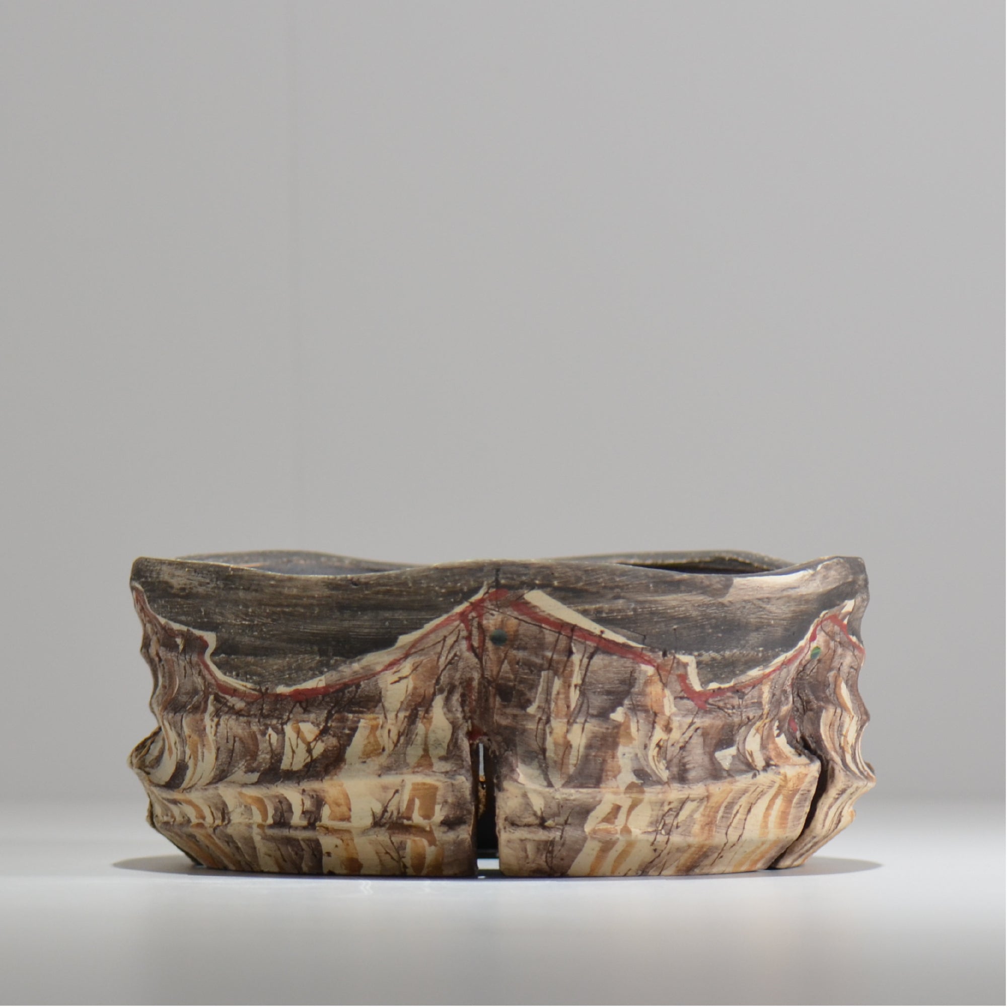 沼野秀章 / 刻ム音 / nh_so23_xl / 約 φ19.5cm  /  植木鉢