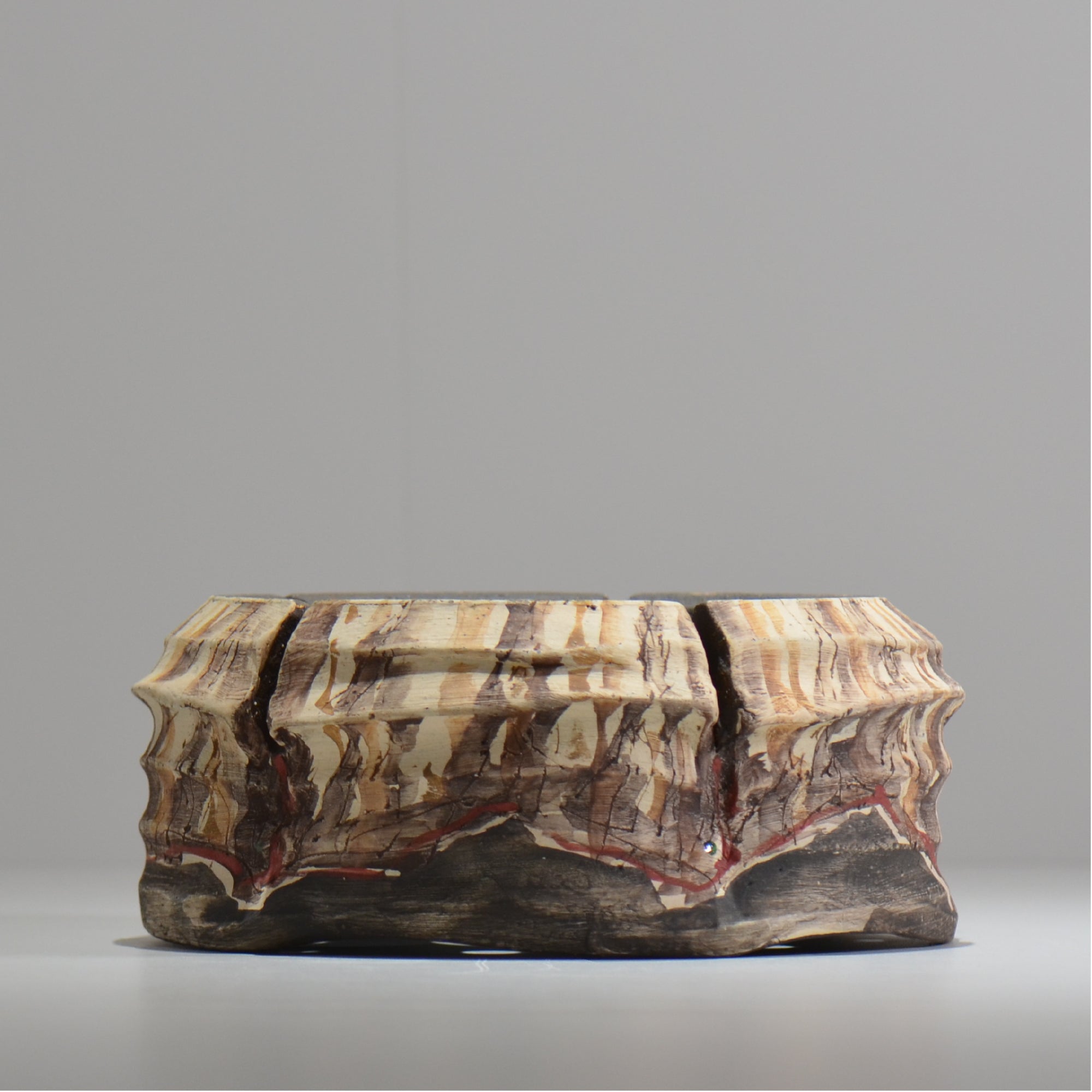 沼野秀章 / 刻ム音 / nh_so23_xl / 約 φ19.5cm  /  植木鉢