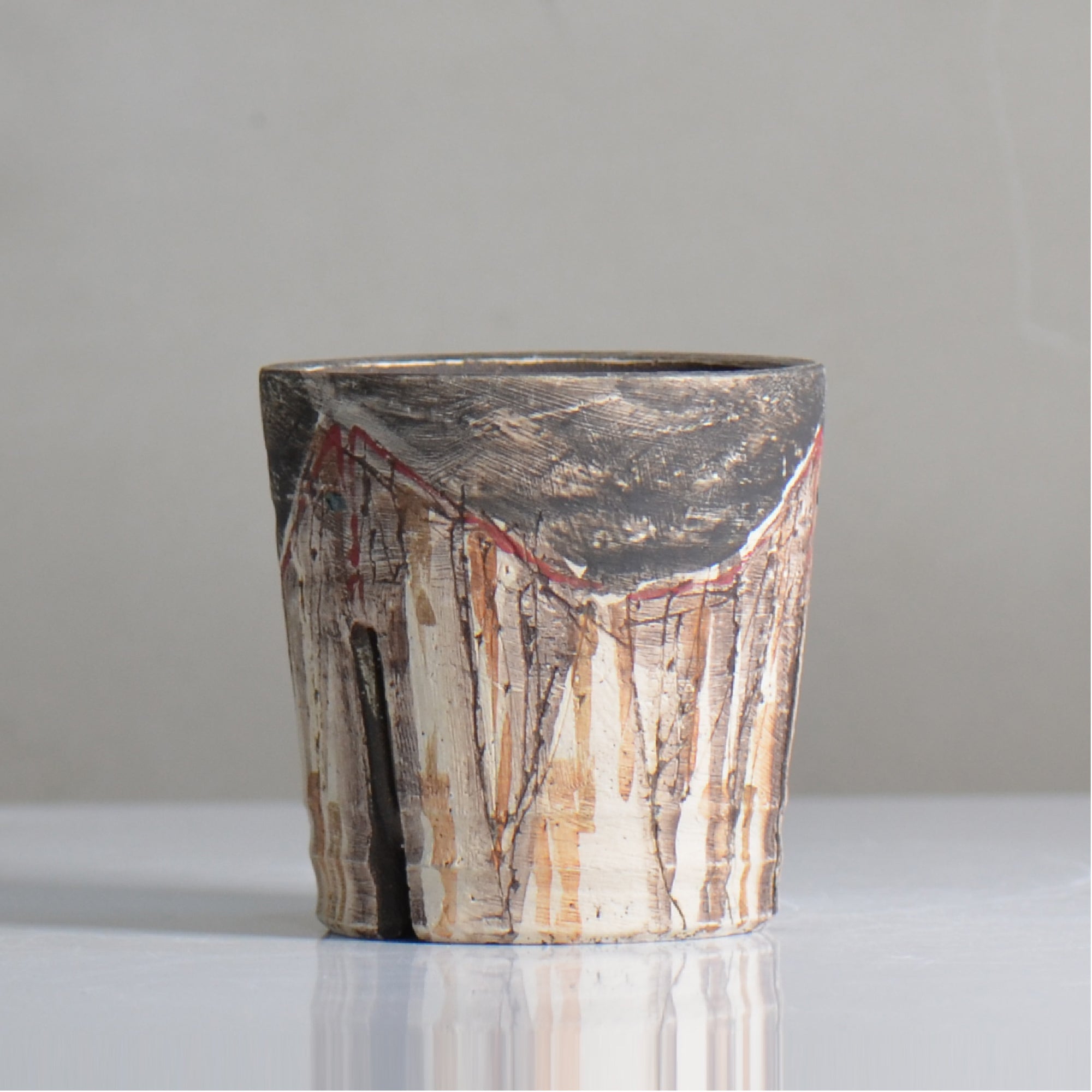沼野 秀章 / 刻む音 /  nh5_so05_s / 約φ9cm / 植木鉢