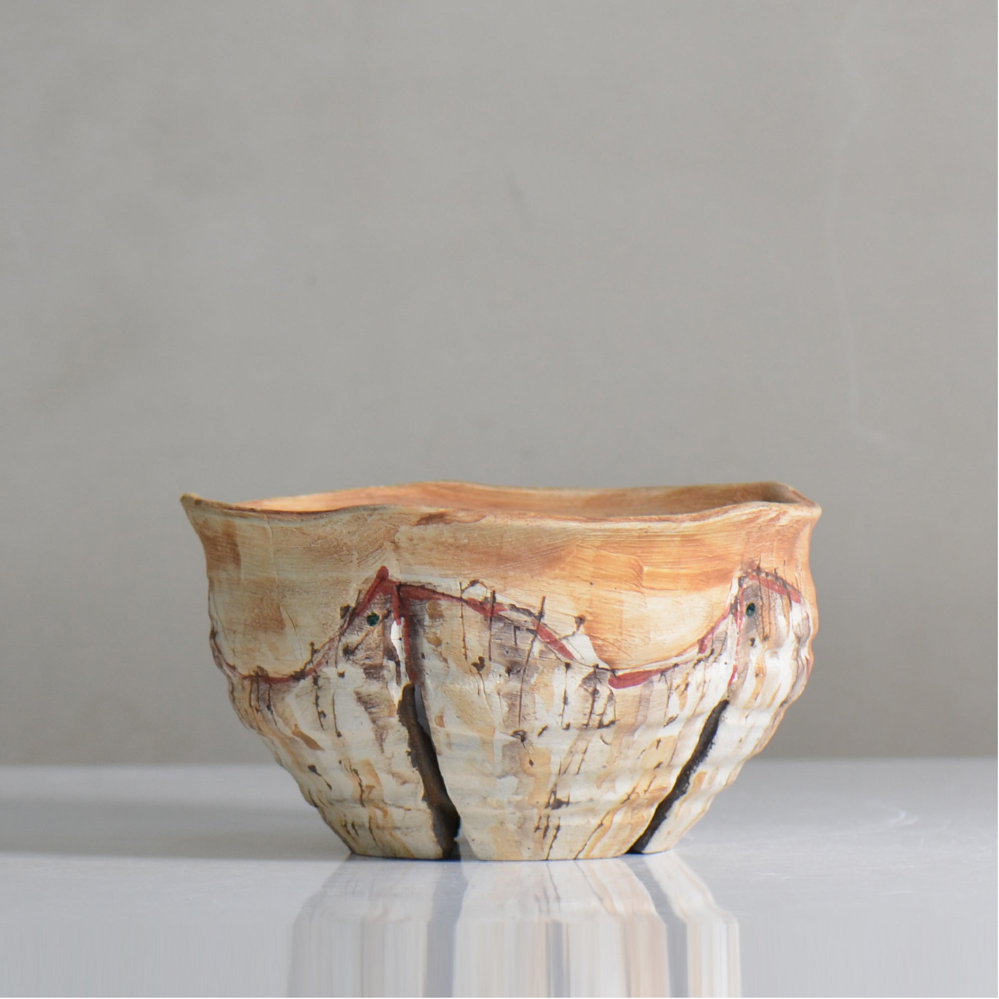 沼野 秀章 / 刻む音 /  nh5_so07_m / 約φ15cm / 植木鉢