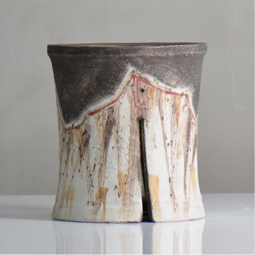 沼野 秀章 / 刻む音 /  nh5_so09_m / 約φ14cm / 植木鉢