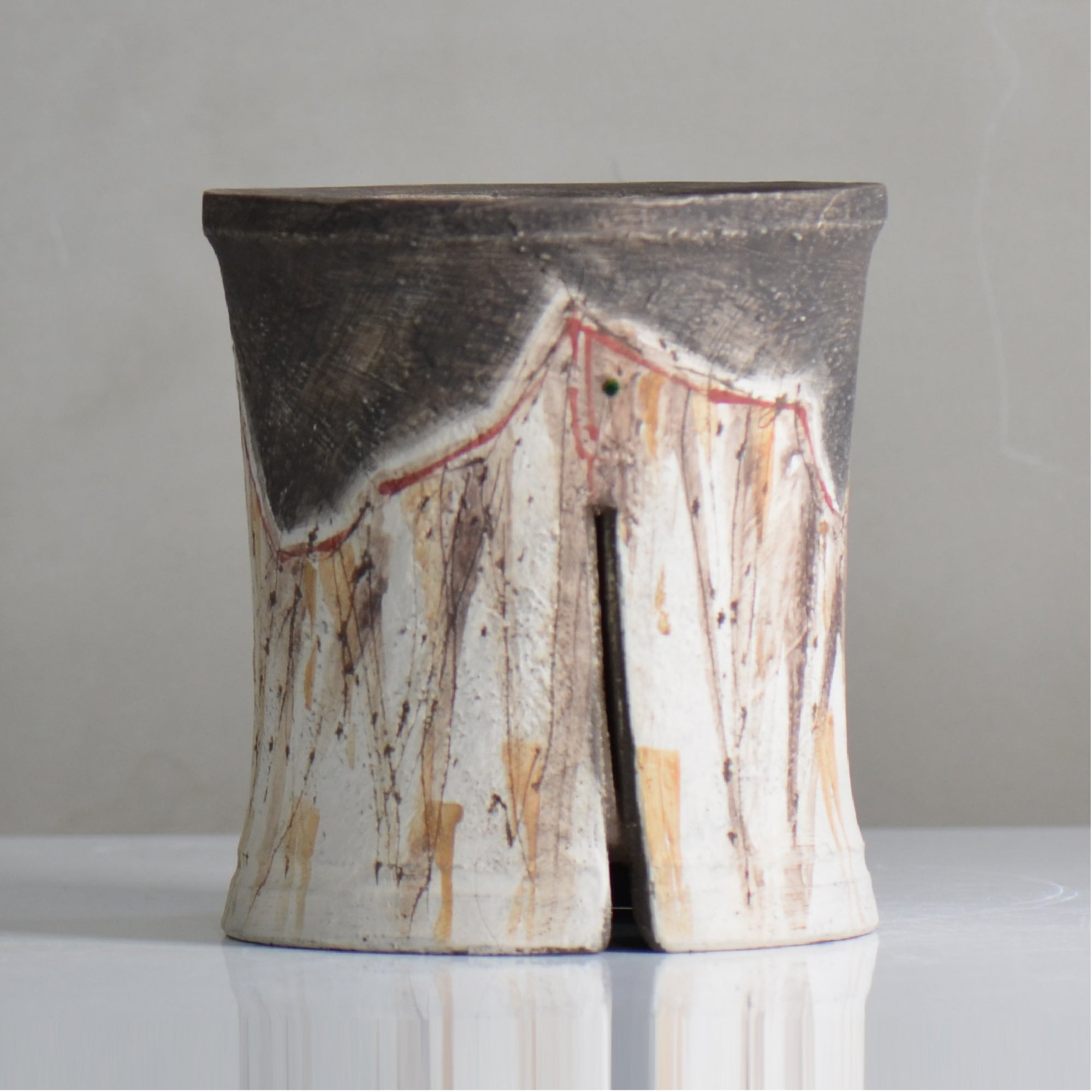 沼野 秀章 / 刻む音 /  nh5_so09_m / 約φ14cm / 植木鉢