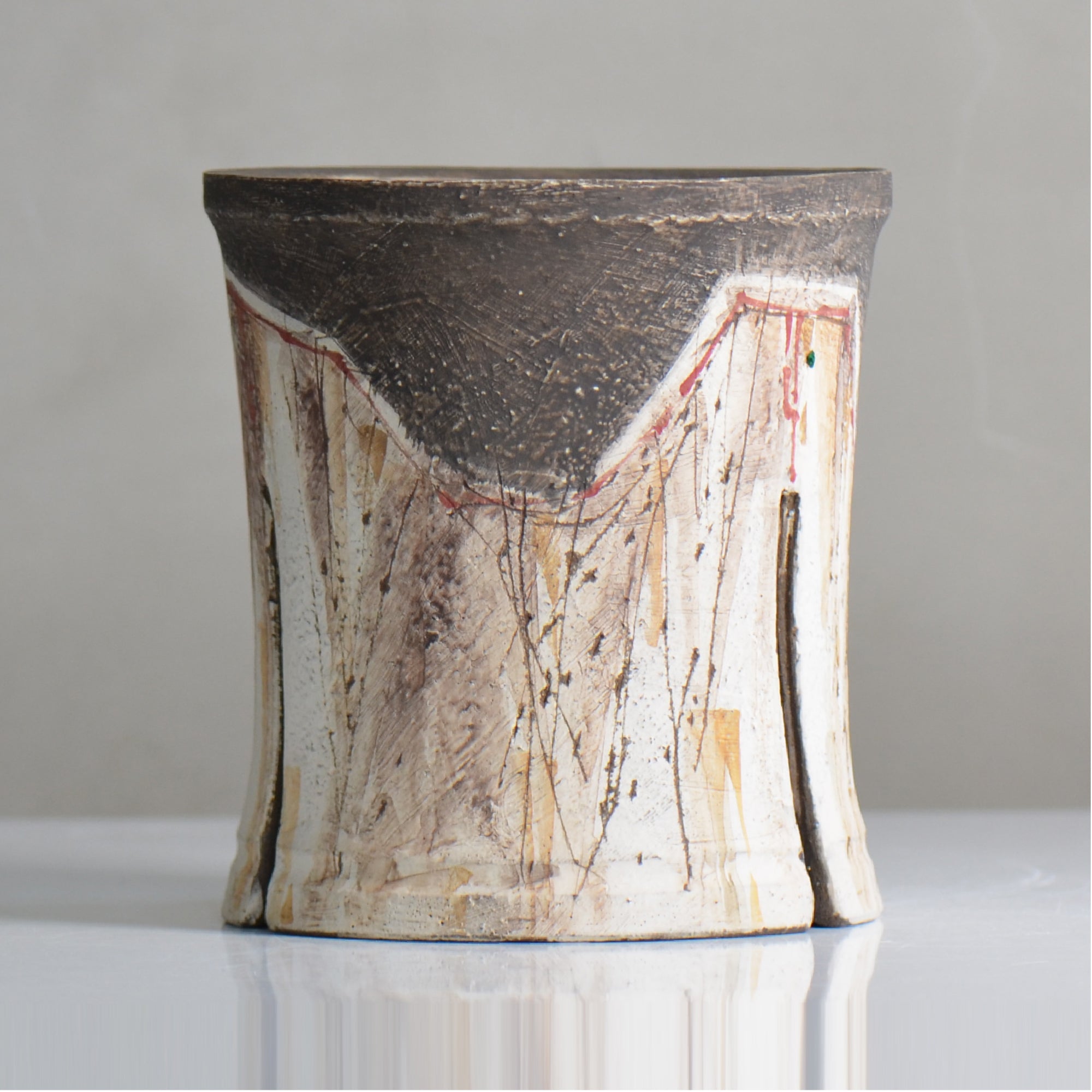沼野 秀章 / 刻む音 / nh5_so09_m / 約φ14cm / 植木鉢 – ハチラボ
