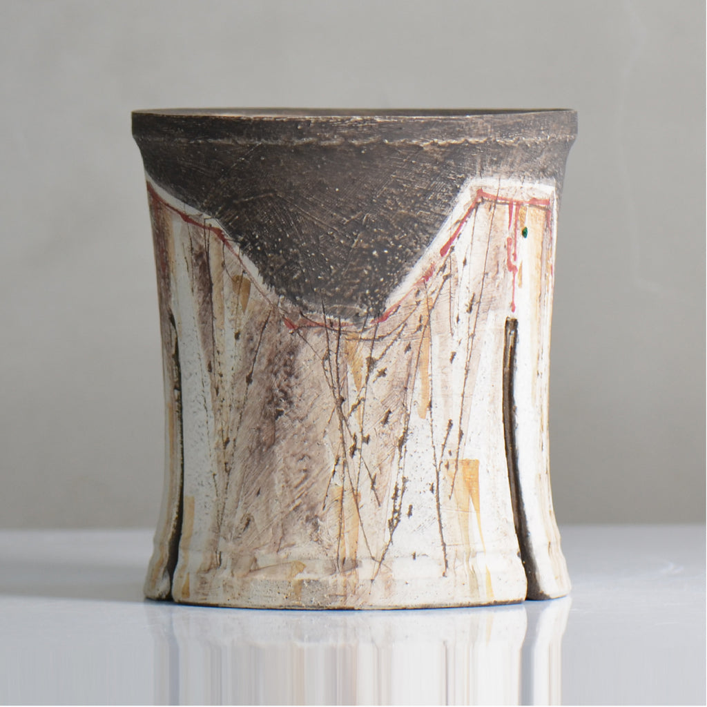沼野 秀章 / 刻む音 /  nh5_so09_m / 約φ14cm / 植木鉢