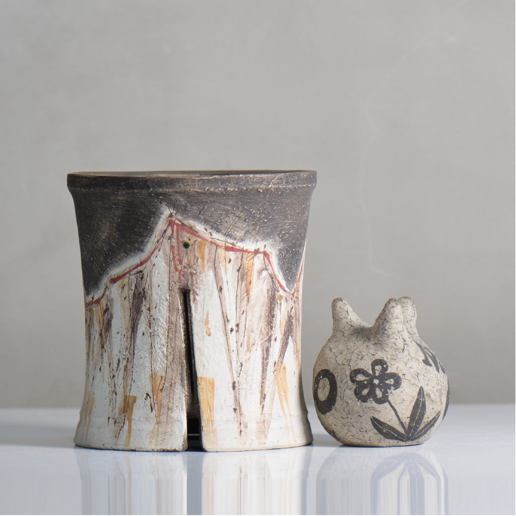 沼野 秀章 / 刻む音 /  nh5_so09_m / 約φ14cm / 植木鉢