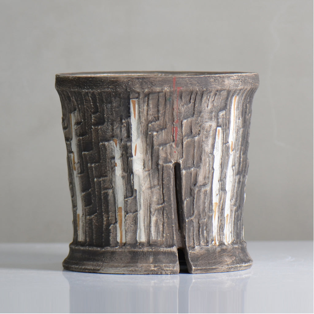 沼野 秀章 / 刻む音 /  nh5_so10_l / 約φ15.7cm / 植木鉢