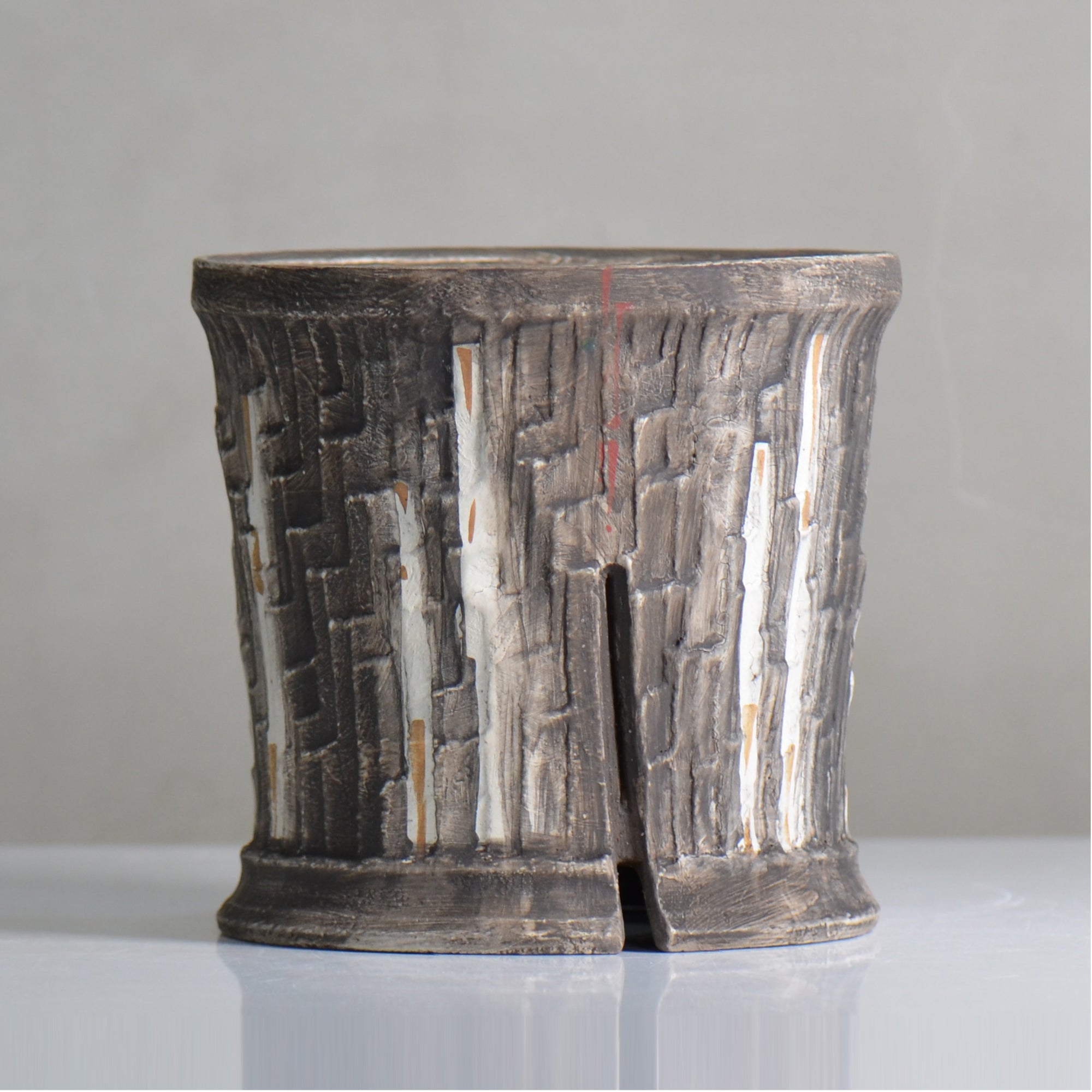 沼野 秀章 / 刻む音 /  nh5_so10_l / 約φ15.7cm / 植木鉢