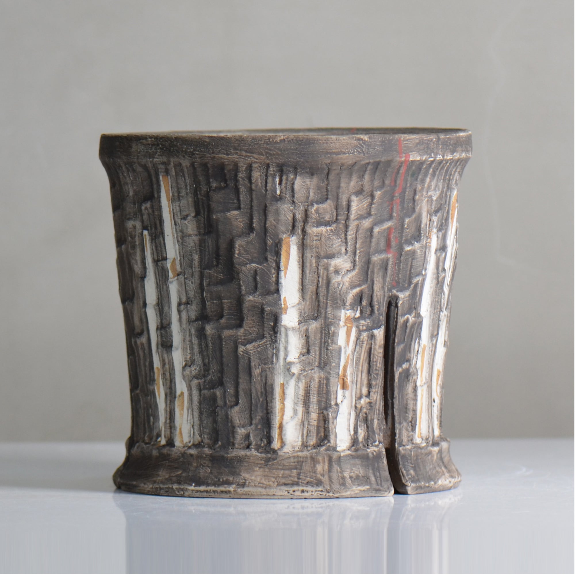 沼野 秀章 / 刻む音 / nh5_so10_l / 約φ15.7cm / 植木鉢 – ハチラボ