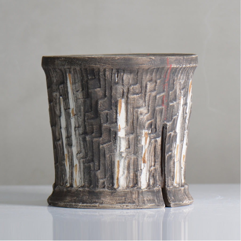 沼野 秀章 / 刻む音 /  nh5_so10_l / 約φ15.7cm / 植木鉢