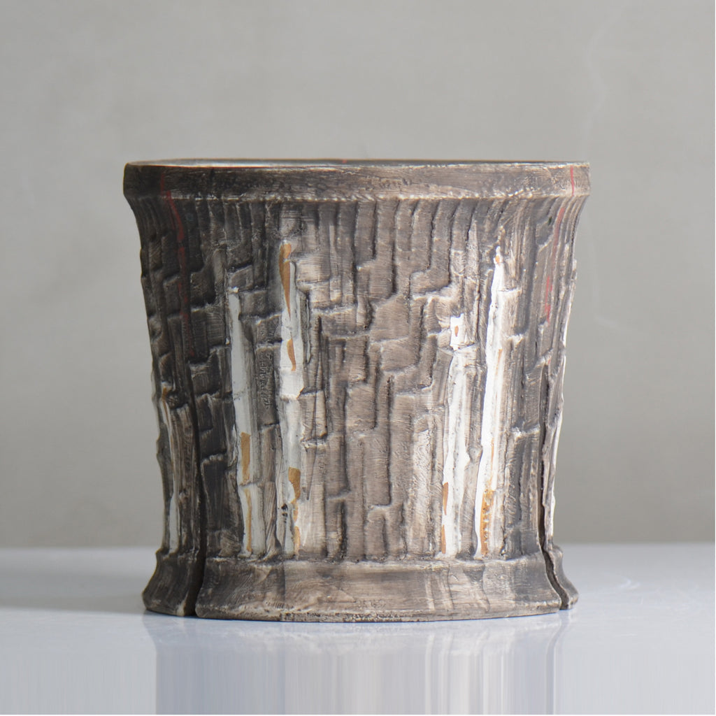 沼野 秀章 / 刻む音 /  nh5_so10_l / 約φ15.7cm / 植木鉢